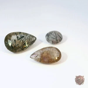 22.4 CT LOT OF BRAZILIAN NATURAL EARTH MINED WEB BLACK AMETHYST STONES - Picture 1 of 4