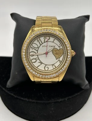Reloj Betsey Johnson Corazón Dorado 40mm - Heart Bling - BJ00048-14 Foto 1 de 4