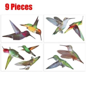Large Anti Collision Window Decals for Bird Strikes, Stop Birds, 9 Pieces - Picture 1 of 5