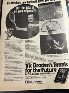 1979 Print Ad Of Vic Braden’s Tennis For The Future Book - Picture 1 of 5