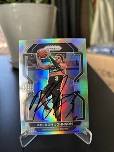 KELDON JOHNSON PANINI PRIZM SILVER AUTO SIGNED AUTOGRAPH KJ SA SPURS SAS RARE SP - Picture 1 of 1