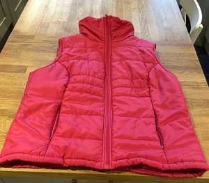 Raspberry Body Warmer from M & Co Size 14