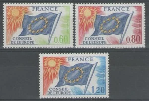 FRANCE: Service n°46/48 **, "conseil de l'Europe, drapeau" - Imagen 1 de 1