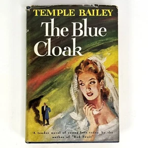 1947 DER BLAUE UMHANG von Temple Bailey HC DJ Erste Turmbuchausgabe Romanze - Bild 1 von 10