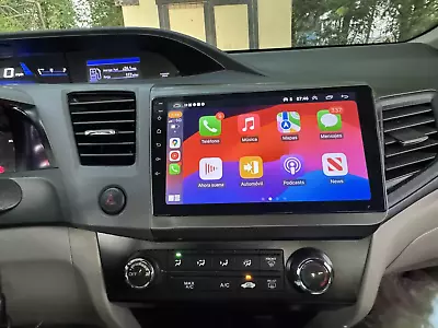 Car Radio For Honda Civic 2012-15 Apple CarPlay Stereo GPS Navi WIFI Android 13 - Image 1 of 4