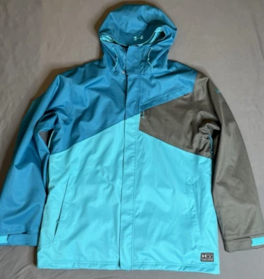 Under Armour Mens 2XL Blue Jacket/ Coat Hooded Coldgear Insulated Outdoors - Image 1 of 4