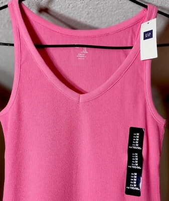 Camiseta regata feminina atlética moderna MEDIUM GAP treino ioga elástica extensível - Imagem 1 de 4