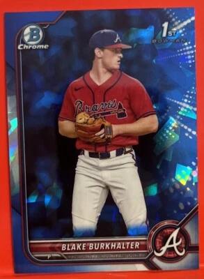 Blake Burkhalter 2022 Bowman Draft Sapphire Chrome 1st Bowman #BDC-10 Braves - Image 1 of 2