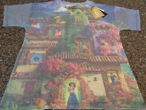 Disney Encanto Scene Cotton-On Kids Size 8 SS T-Shirt Allover Embellished New - Picture 1 of 8