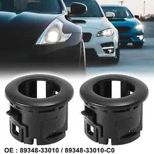 2pcs 89348-33010 Black Bumper PDC Parking Sensor Retainer for Lexus ES350 HS250h - Foto 1 di 5