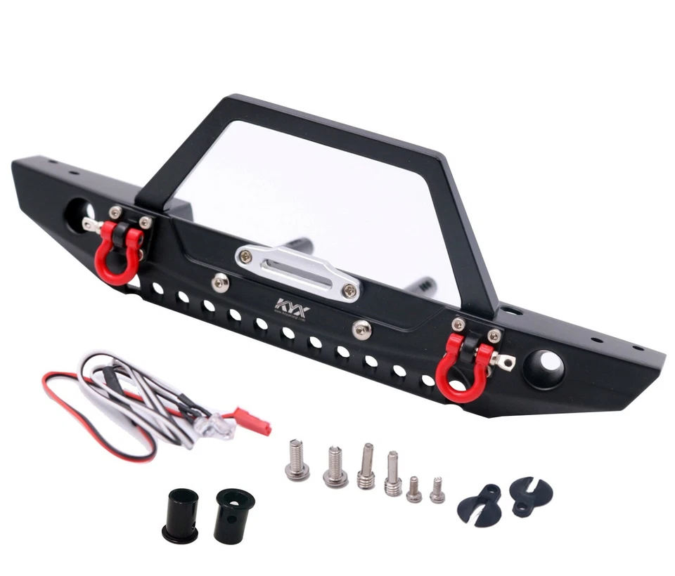 KYX Metal Front Bumper w/ Bull Bar for Traxxas TRX-4 AX SCX10 II  Redcat GEN8  - Image 1 of 4