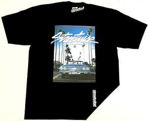 STREETWISE DROPTOP T-Shirt Urban Streetwear Tee Erwachsene Herren Schwarz Neu - Bild 1 von 2