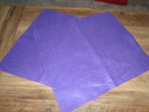 Deep Purple FELT Material for Crafting 2 pieces 16 x 15 - Picture 1 of 2