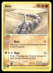 Pokemon Tcg Onix #71 Pokemon Sandstorm LP - Picture 1 of 2