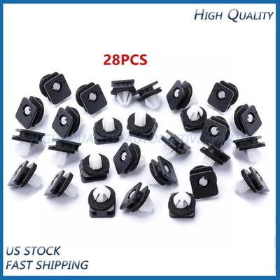 NEW FOR 2011-19 Ford Explorer Pillar Trim 28 Clips Kit Exterior Front Windshield Foto 1 de 4