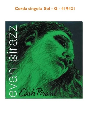 Corda per violino 4/4 Sol - G argento Pirastro Evah Pirazzi 419421 - Immagine 1 di 2