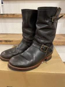 LONEWOLF Botas Ingeniero Con Suela de Cuero y Hebilla Cuero Negro Talla 7.5 - Imagen 1 de 8