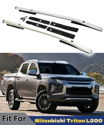 2PCS Roof Rack Rails Fits For Mitsubishi Triton L200 2014-2022 Luggage Carrier - Image 1 of 4