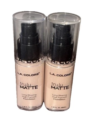 L.A. Colors Truly Matte Long Wearing Foundation #CLM352 NATURAL NEW 2-PK - Image 1 of 2