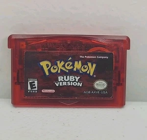 Pokemon Rubinrote Version Gameboy Advance Original Nur Cartridge Neue Batterie - Bild 1 von 12