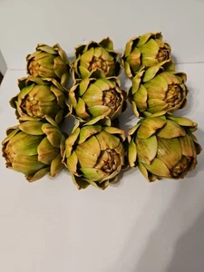 Set of 9(Large Green) Artichokes. - Picture 1 of 2