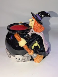 Candela Yankee vintage calderone strega birra cera scalda crostata decorazione Halloween - Foto 1 di 9