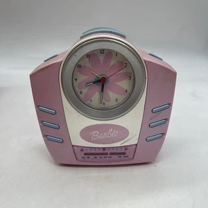 Vintage Barbie 2002 Alarm Clock Radio Battery Operated Tested and Working - Picture 1 of 7