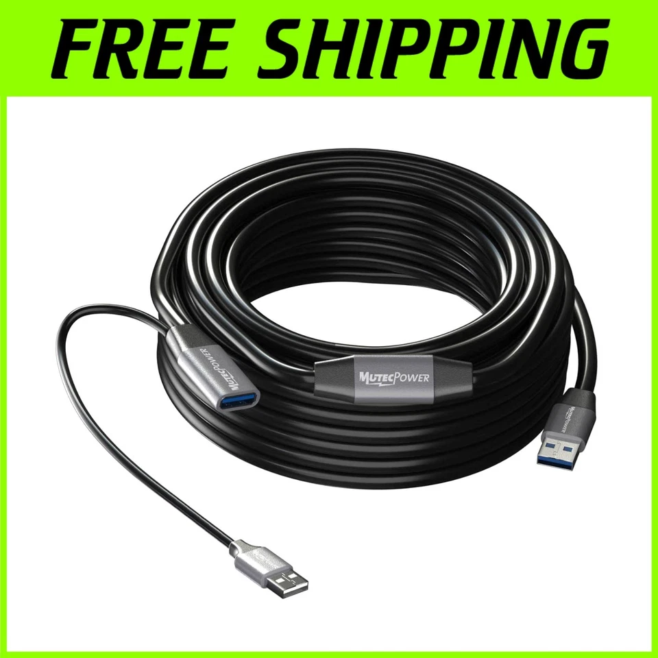 15m USB Extension Cord for Laptops & Devices - Image 1 of 4