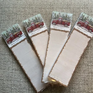 4 Primitives By Kathy Red Truck Christmas List Notepad Sticky Note Magnet - Picture 1 of 6