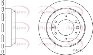 2 X NEU APEC ROT HINTERACHSE BREMSSCHEIBEN SET BREMSSCHEIBEN PAAR OE-QUALITÄT DSK2787 - Bild 1 von 4