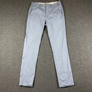 GANT Rugger The Granpa Pants Mens 30X31 Light Blue Chinos Flat Front Classic - Picture 1 of 12