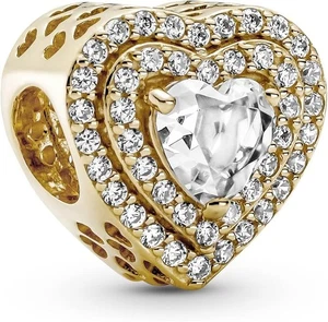 NUEVO💕 PANDORA BRILLANTES CORAZONES NIVELADOS ENCANTO 759517C01 - Imagen 1 de 5