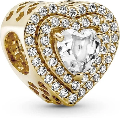 NUEVO💕 PANDORA BRILLANTES CORAZONES NIVELADOS ENCANTO 759517C01 Foto 1 de 4