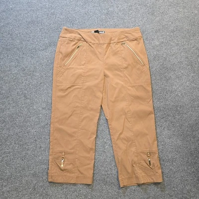Pantalones Jamie Sadock Mujer Talla 18 Marrón Nylon Elastizados Golf Exterior Bolsillos Cortos Foto 1 de 4