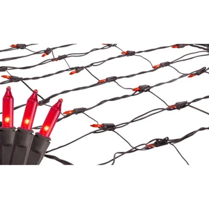 Northlight 2' x 8' Red Mini Tree Trunk Wrap Christmas Lights - Brown Wire - Picture 1 of 3