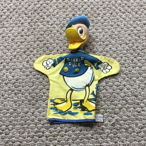 Walt Disney Donald Duck Hand Puppet - Vinyl Cloth - Gund - Vintage 1970s - Picture 1 of 9