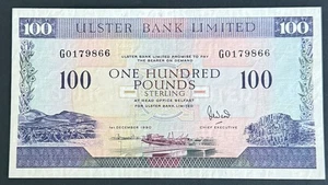 **NORTHERN IRELAND** *ULSTER BANK £100 NOTE* **1990** **WENT** **NICE NOTE** - Picture 1 of 2
