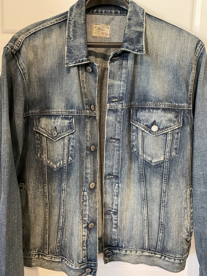 Polo Ralph Lauren Мужская джинсовая куртка, размер XXL - Изображение 1 из 4