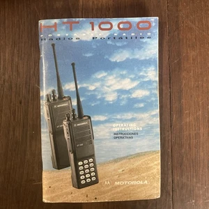 Vintage Motorola HT1000 HT 1000 Portable Radio Operating Instruction Manual - Picture 1 of 4