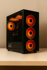 Gaming PC Intel Quad Core i5 16GB RAM 500GB HDD + 256GB SSD 8GB RX 580 Windows11 - Picture 1 of 6
