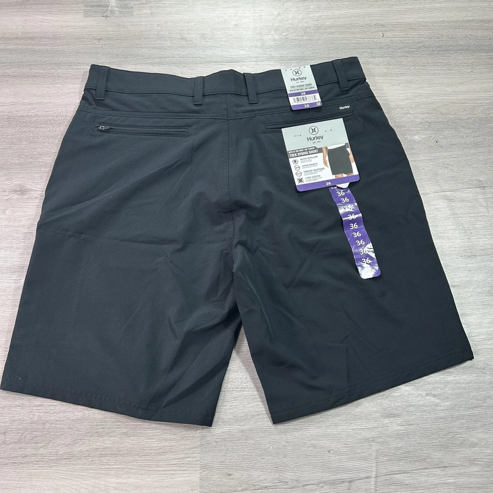 Hurley Men's Trek Hybrid Short Size 36 Black