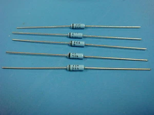 (5) MSC Microsemi JAN1N966B 1N966B Mil-Spec 16V 0.5W ZENER DIODE AXIAL DO-7 - Picture 1 of 2