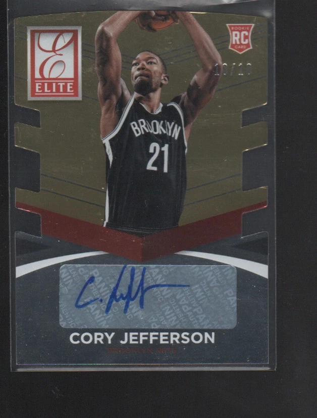 CORY JEFFERSON 2014-15 PANINI ELITE GOLD DIE-CUT AUTO #22  /10 - Image 1 of 1
