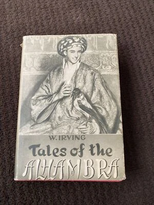 VINTAGE Tales Of The Alhambra By Washington Irving HCDJ Spain 1961 Illustrated - Image 1 of 4