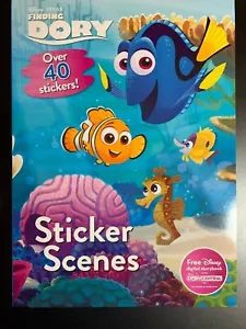 DISNEY PIXAR FINDING DORY STICKER SCENES STORYBOOK OVER 40 STICKERS! NEW! - Imagen 1 de 2