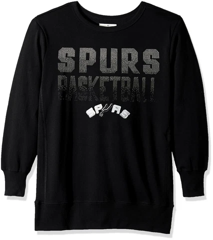 NBA New Jersey Nets Women's Showtime Pullover Sweater, Large, Black Cover