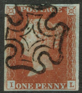 1841 1d Red Black Pl 11 IL 4m Crisp MX Very Fine Appearance VGU Cat. £130.00 - Picture 1 of 1