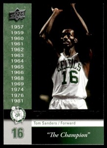 2008-09 Upper Deck Dynasty Boston Celtics Tom Sanders Boston Celtics #BOS-10