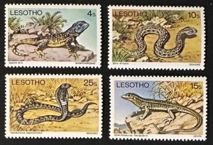 LESOTHO 270 - 273 Lovely Mint NEVER Hinged Set REPTILES - Picture 1 of 1