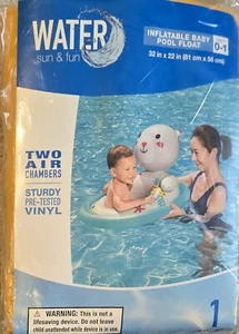 Baby Swimming Float Inflatable Baby Pool Float Ring Sturdy Vinyl NEW - Picture 1 of 2